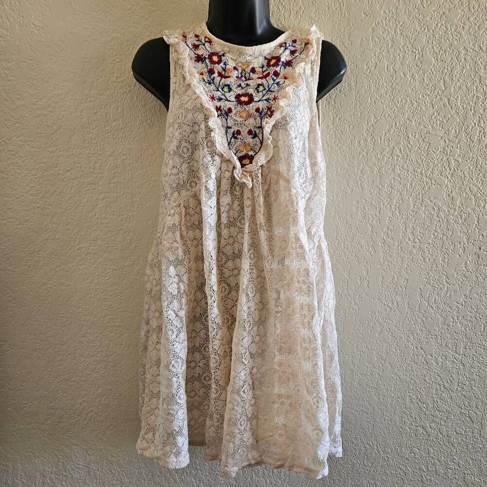 Umgee Embroidered Lace Dress